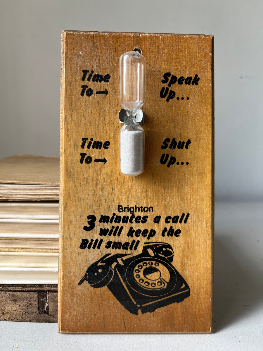 Kitsch Wooden Souvenir Timer Lost and loved