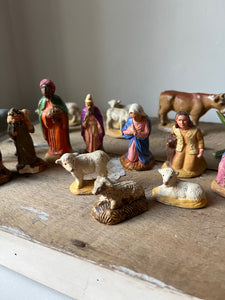 1950s Nativity Scene Figures