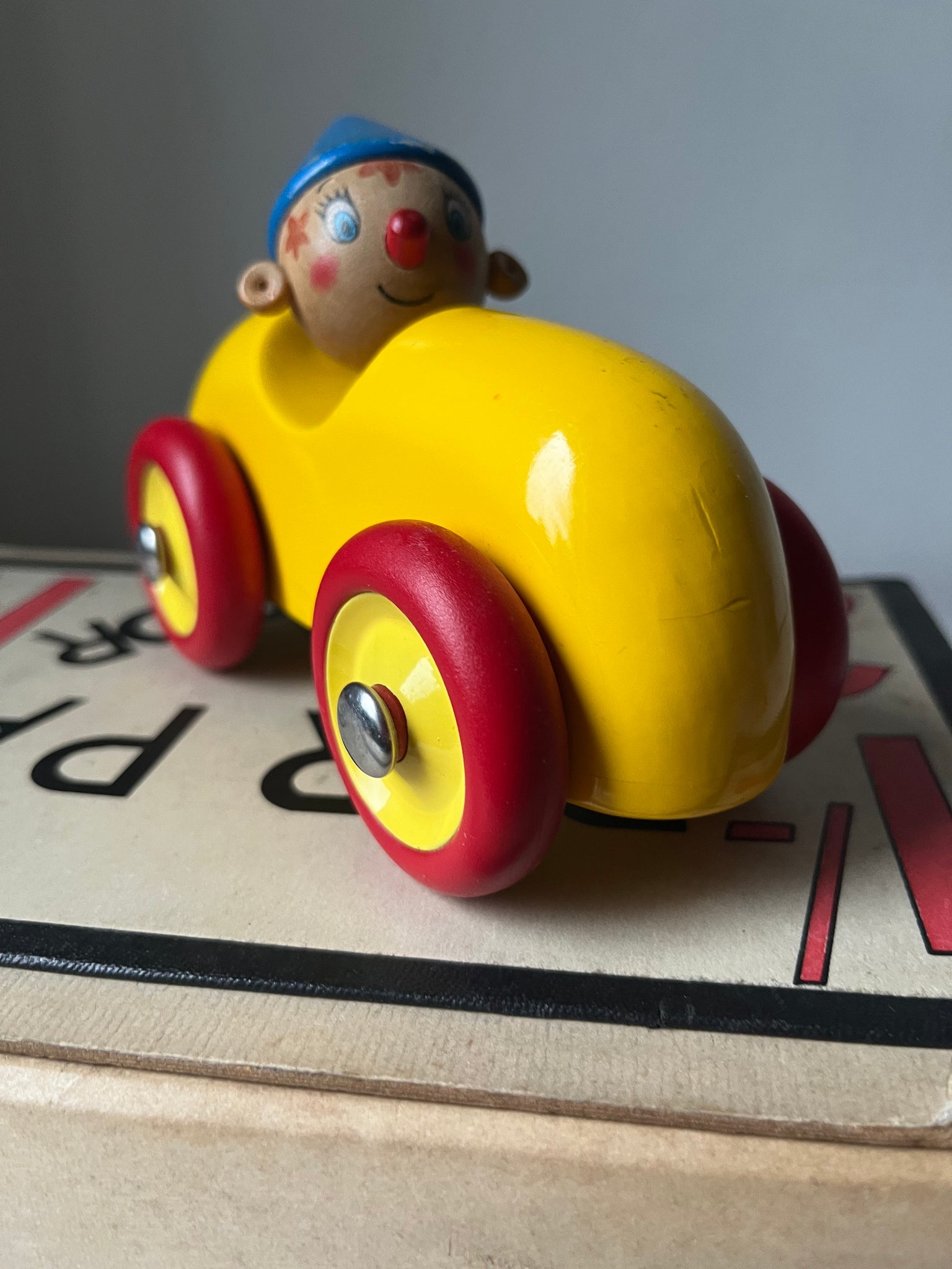 Vintage Wooden Noddy Car Lost and loved