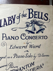 1940s Piano sheet Music ‘Lullaby of the Bells’