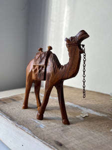 Vintage wooden camel