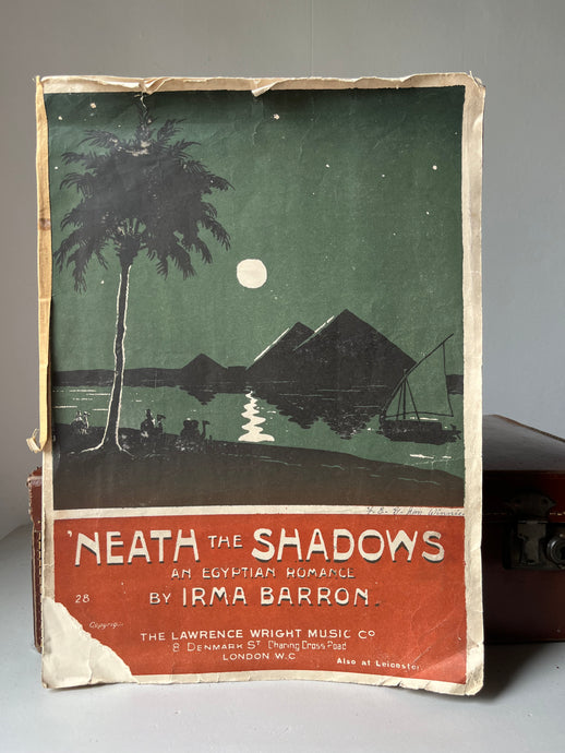 1940s Piano sheet Music ‘Neath the Shadows’