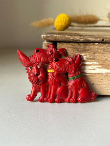 Vintage Bakelite Scottie Dog Brooch