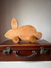 Load image into Gallery viewer, Vintage wooden push along rabbit