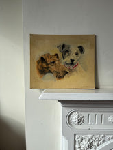Load image into Gallery viewer, 1940s Terrier Painting on Board