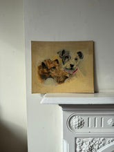 Load image into Gallery viewer, 1940s Terrier Painting on Board