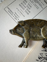 Load image into Gallery viewer, Vintage Brass Pig Dish