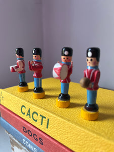 Vintage Miniature Wooden Soldiers