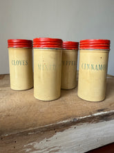 Load image into Gallery viewer, Set of vintage spice tins