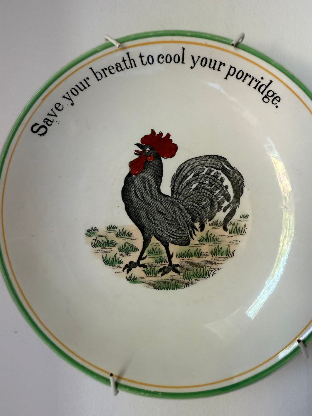 Vintage Rooster plate,