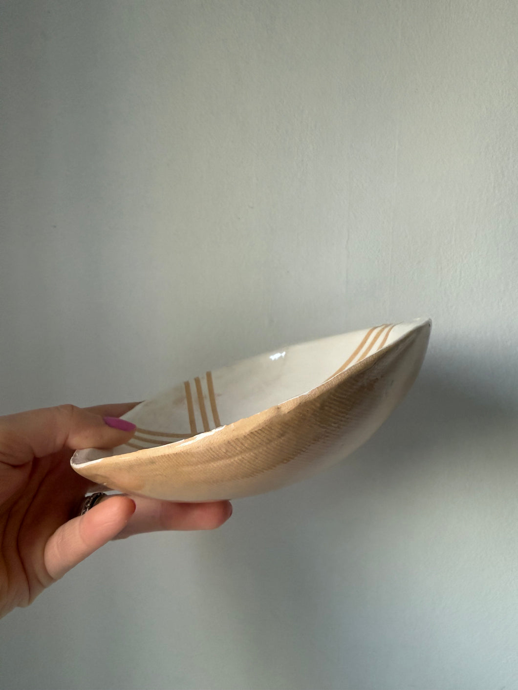 Rustic hand thrown bowl