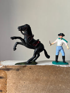 Set of Vintage Cowboys and Horse