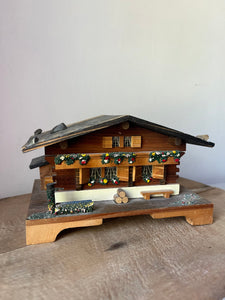 Vintage Wooden Chalet (music box)