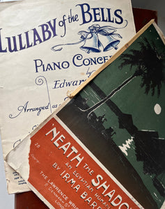 1940s Piano sheet Music ‘Neath the Shadows’