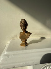 Load image into Gallery viewer, Vintage Brass Miniature Bust