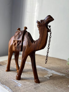 Vintage wooden camel