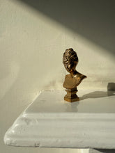 Load image into Gallery viewer, Vintage Brass Miniature Bust