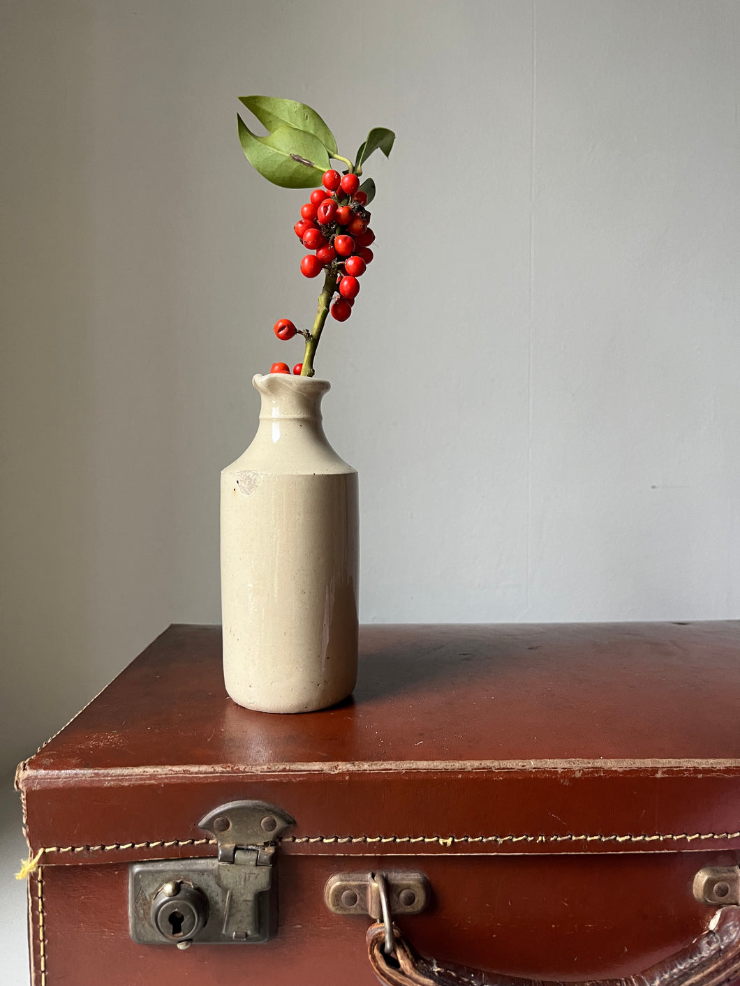 Victorian Stoneware Ink Bottle