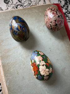 Vintage handpainted Eggs
