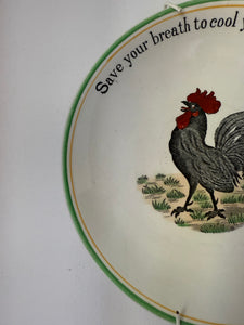 Vintage Rooster plate,