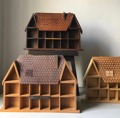 Vintage Wooden House Wall Display