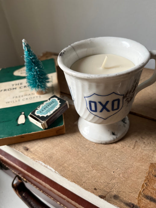 Vintage OXO Cup Candle, Oud and Pomegranate