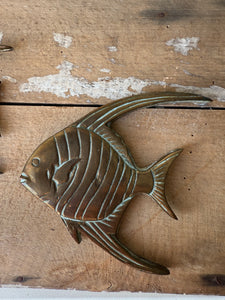 Pair of Brass Angel Fish