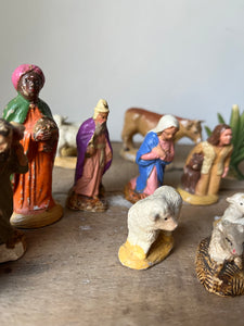 1950s Nativity Scene Figures