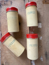 Load image into Gallery viewer, Set of vintage spice tins