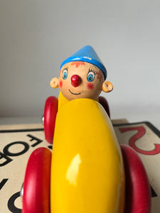 Vintage Wooden Noddy Car