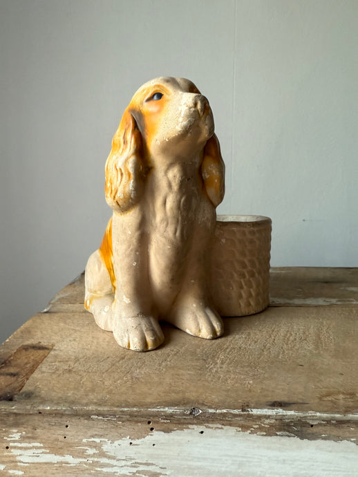 1950s Chalkware Dog
