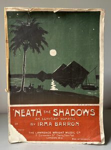 1940s Piano sheet Music ‘Neath the Shadows’