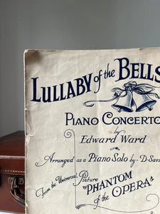 1940s Piano sheet Music ‘Lullaby of the Bells’