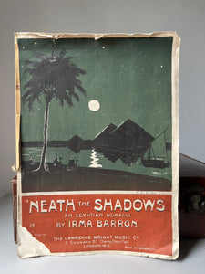 1940s Piano sheet Music ‘Neath the Shadows’