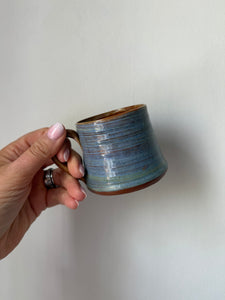 Vintage hand thrown pottery mug