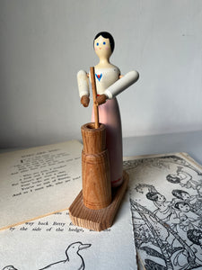Vintage Wooden Folk Art figure
