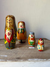 Load image into Gallery viewer, Vintage Clown Nesting Dolls