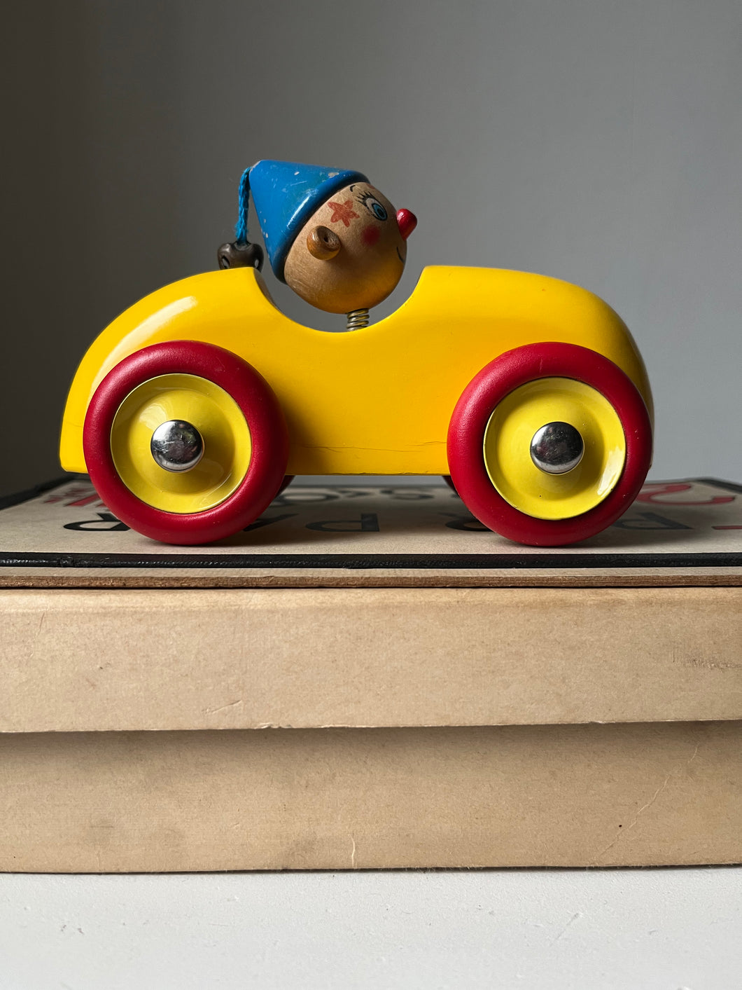 Vintage Wooden Noddy Car