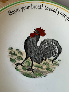 Vintage Rooster plate,