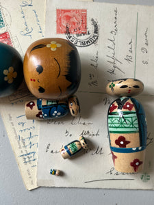 Vintage Kokeshi Nesting Dolls