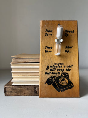 Kitsch Wooden Souvenir Timer