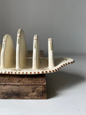 Vintage Pottery Letter display