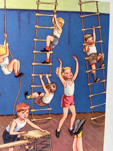 Original 1950s School Poster, ‘Play in The Hall'