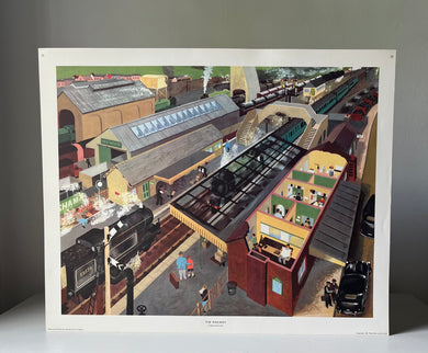 Original 1950s School Poster, ‘The Railway'