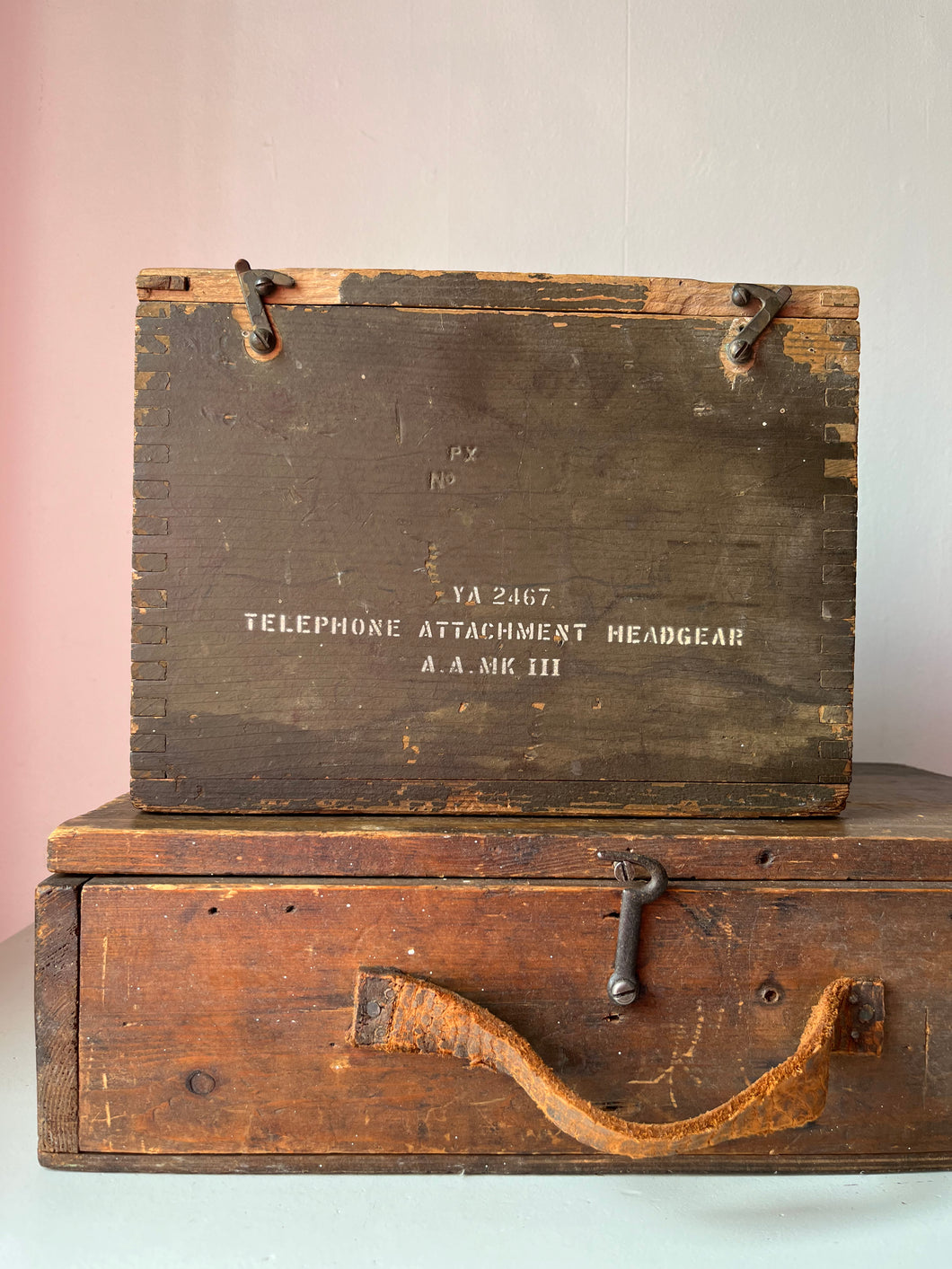 WW2 RAF Wooden telephone box