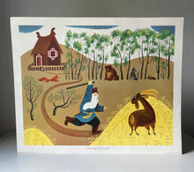 Load image into Gallery viewer, Original 1950s School Poster, ‘The Old Man and the Goat’