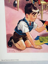 Load image into Gallery viewer, Original 1950s School Poster, ‘Making and Playing with Puppets&#39;