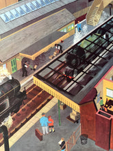 Load image into Gallery viewer, Original 1950s School Poster, ‘The Railway&#39;