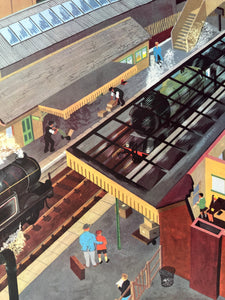 Original 1950s School Poster, ‘The Railway'