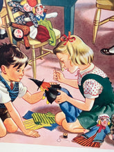 Load image into Gallery viewer, Original 1950s School Poster, ‘Making and Playing with Puppets&#39;